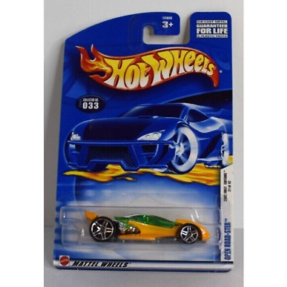 2002 Hot Wheels Open Roadster Car First Editions #33 21/42 Yellow Green 1:64 NEW - Picture 2 of 10